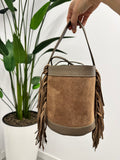 Torebka Boho Nomad – Skórzana Torebka z Frędzlami