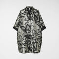 PERŁOWA KURTKA KIMONO Z KWIATAMI WENDY TRENDY